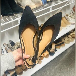 Steve Madden Farrah Black Slingbacks